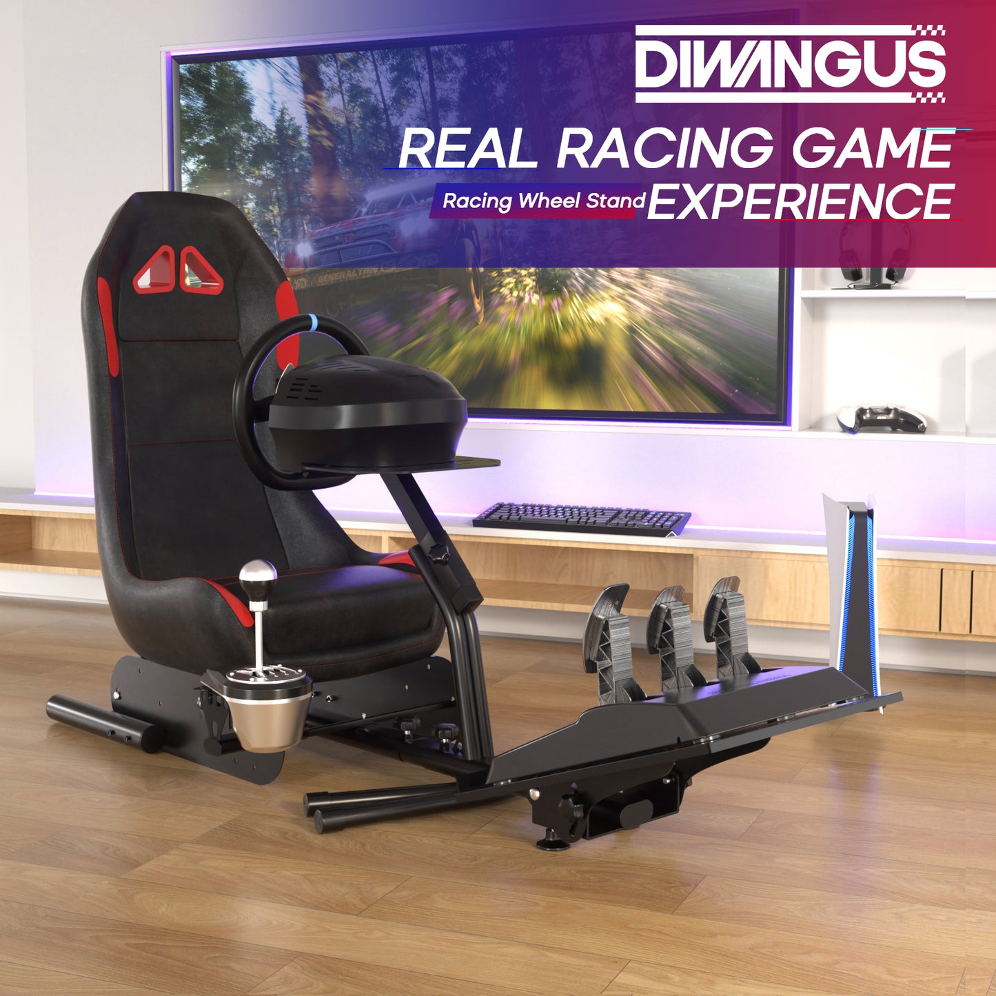 D306X racing simulator cockpit gaming display